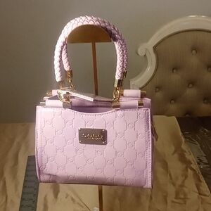 Bebe Lavish Lilac Handbag with Matching Card Holder